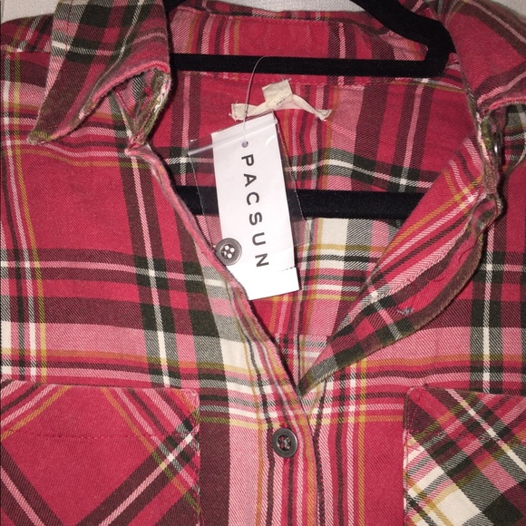 PACSUN NEW WITH TAGS FLANNEL - Picture 2 of 4